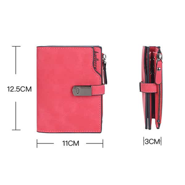 Petit portefeuille rouge personnalisé pour femme 7248 qwtfa8