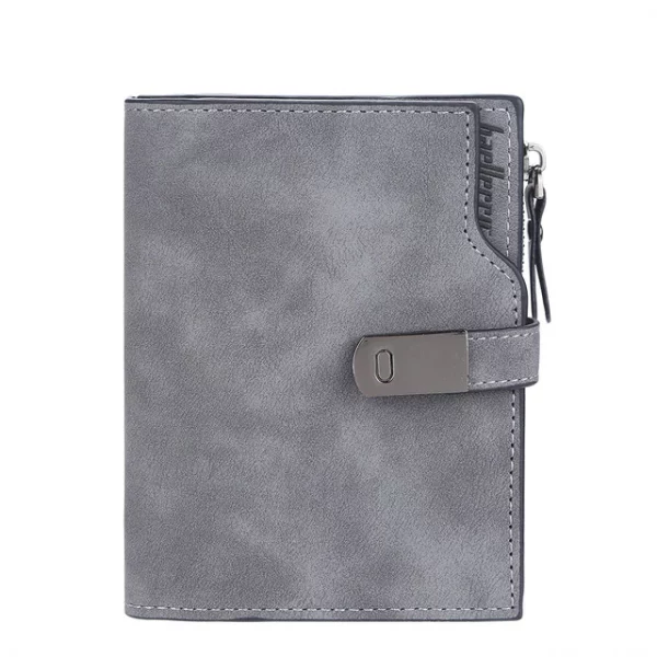 Petit portefeuille gris personnalisé gris 2