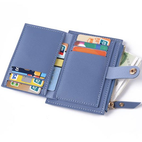 Petit portefeuille simple bleu petit portefeuille simple bleu 2