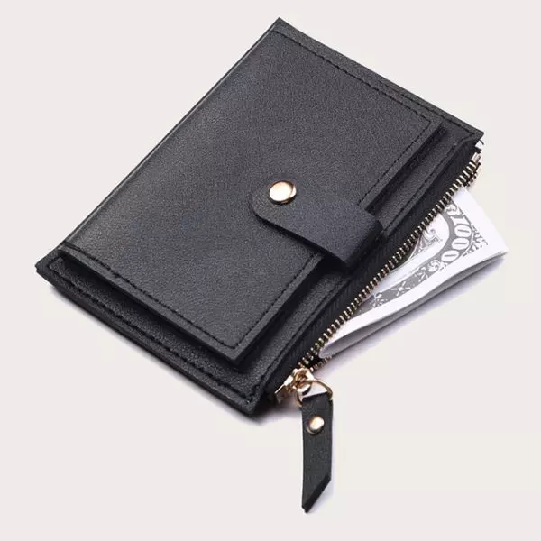 Petit portefeuille simple noir petit portefeuille simple noir 2