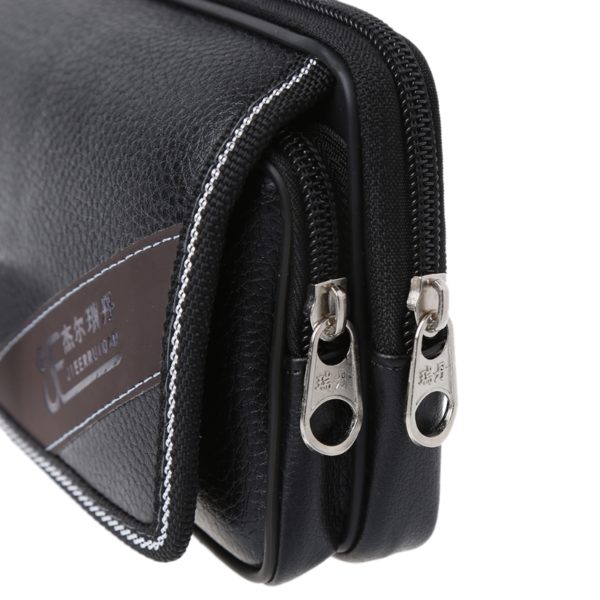 Portefeuille de ceinture noir double poche portefeuille de ceinture noir double poche 4
