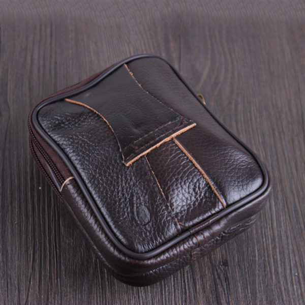 Portefeuille de ceinture vintage en cuir marron portefeuille de ceinture vintage en cuir marron 4