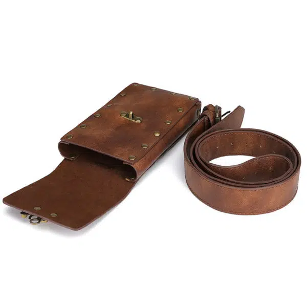 Portefeuille médiévale de ceinture en cuir marron portefeuille medievale de ceinture en cuir marron 4