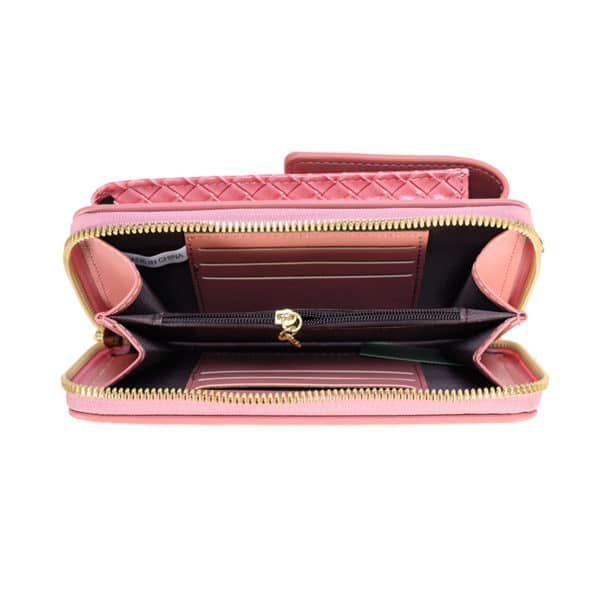 Pochette portefeuille rose en bandoulière pour femme 10185 krypmw