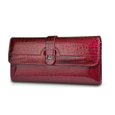 Portefeuille vernis rouge