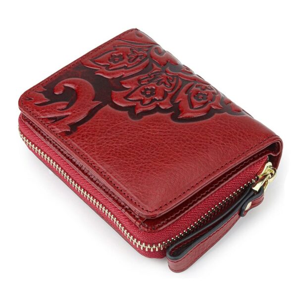 Petit portefeuille rouge motif chinois 11545 f9snsq