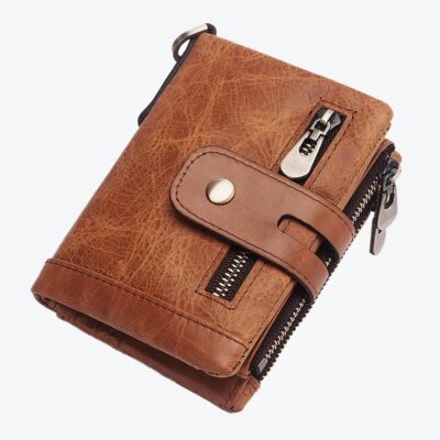 Portefeuille homme personnalisable camel RFID
