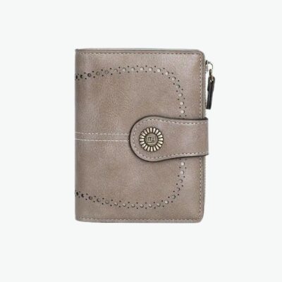 portefeuille gris pour femme