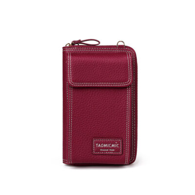 Pochette téléphone portable femme rouge