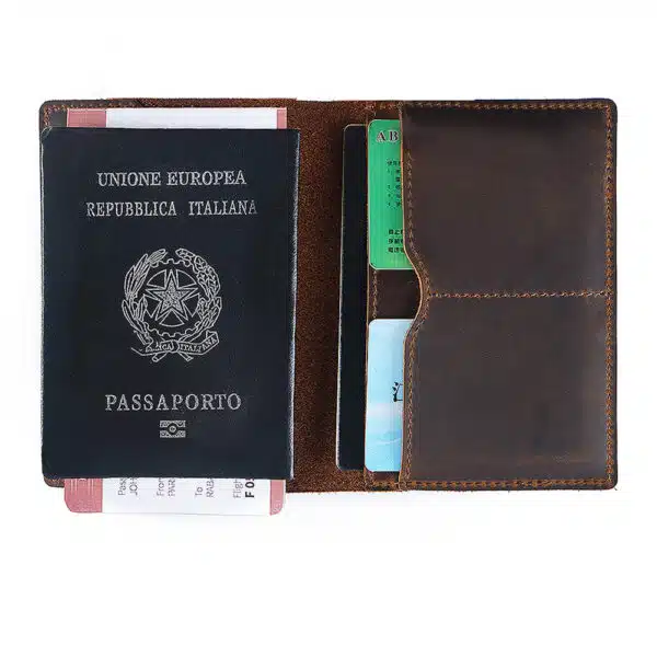 Etui passeport/passport holder - marron 18165 3sc3mj