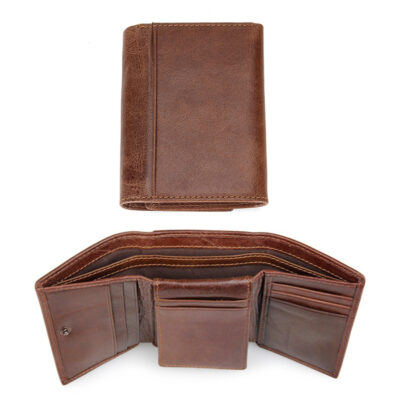 Porte feuille homme cuir, portefeuille rfid sécurisé pour espèces et cartes, portefeuille homme 3 volets luxe, portefeuille homme anti piratage, portefeuille homme cuir luxe, portefeuille homme en cuire, portefeuille homme pratique